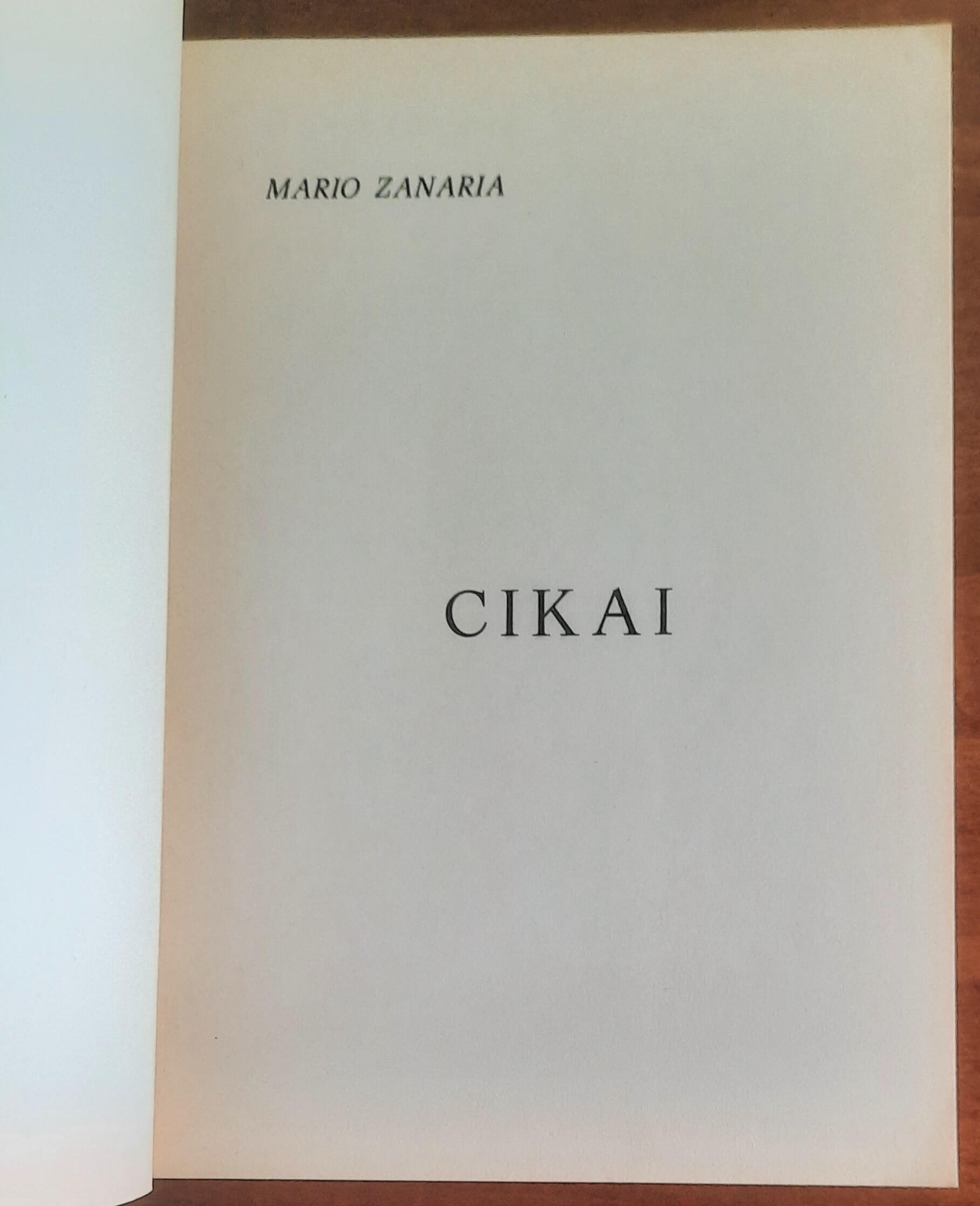 Cikai - di Mario Zanaria - Grafica Novarese