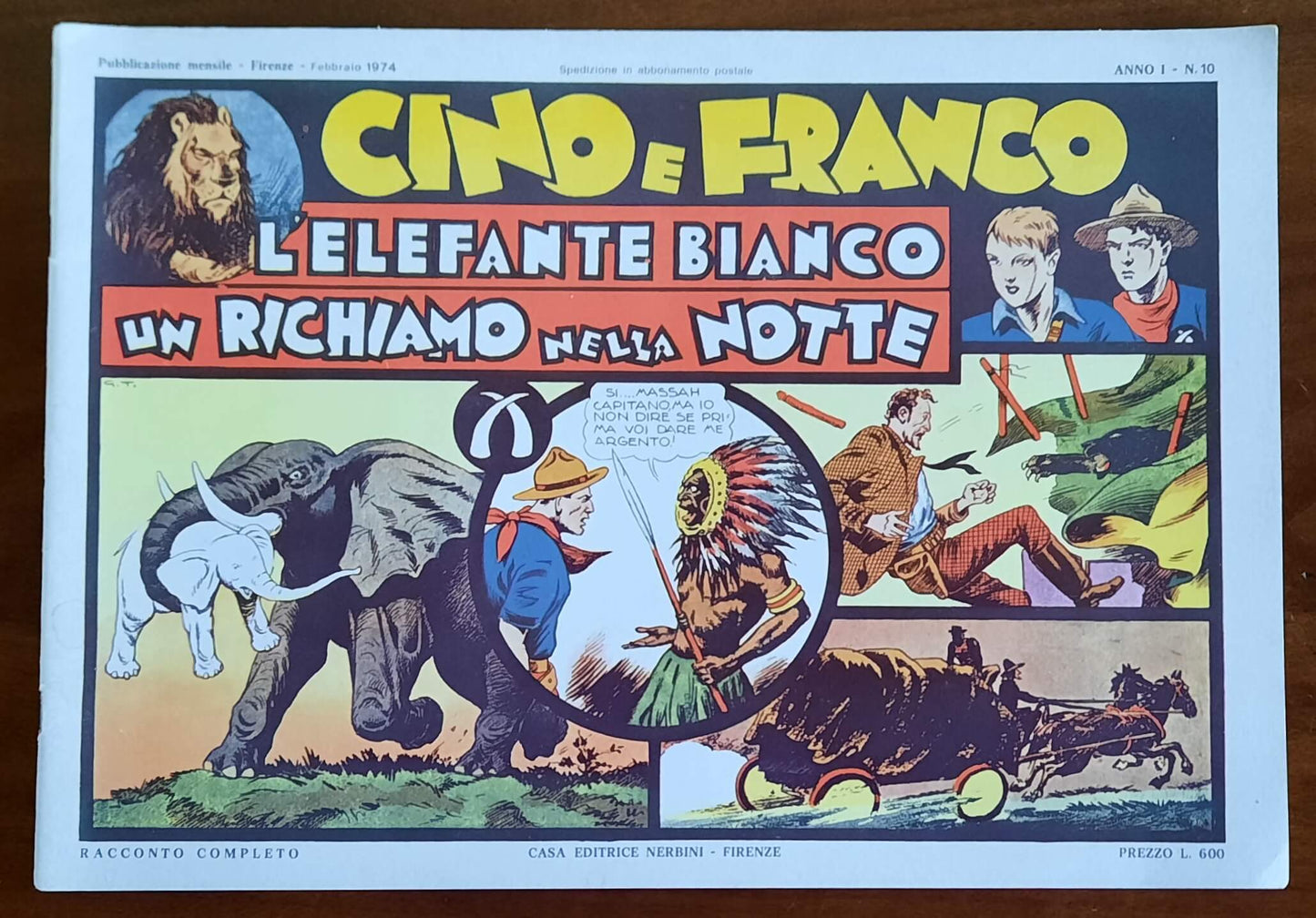 Cino e Franco - L’elefante bianco - Un richiamo nella notte - Casa Editrice Nerbini