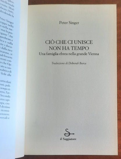 Ciò che ci unisce non ha tempo. Una famiglia ebrea nella grande Vienna