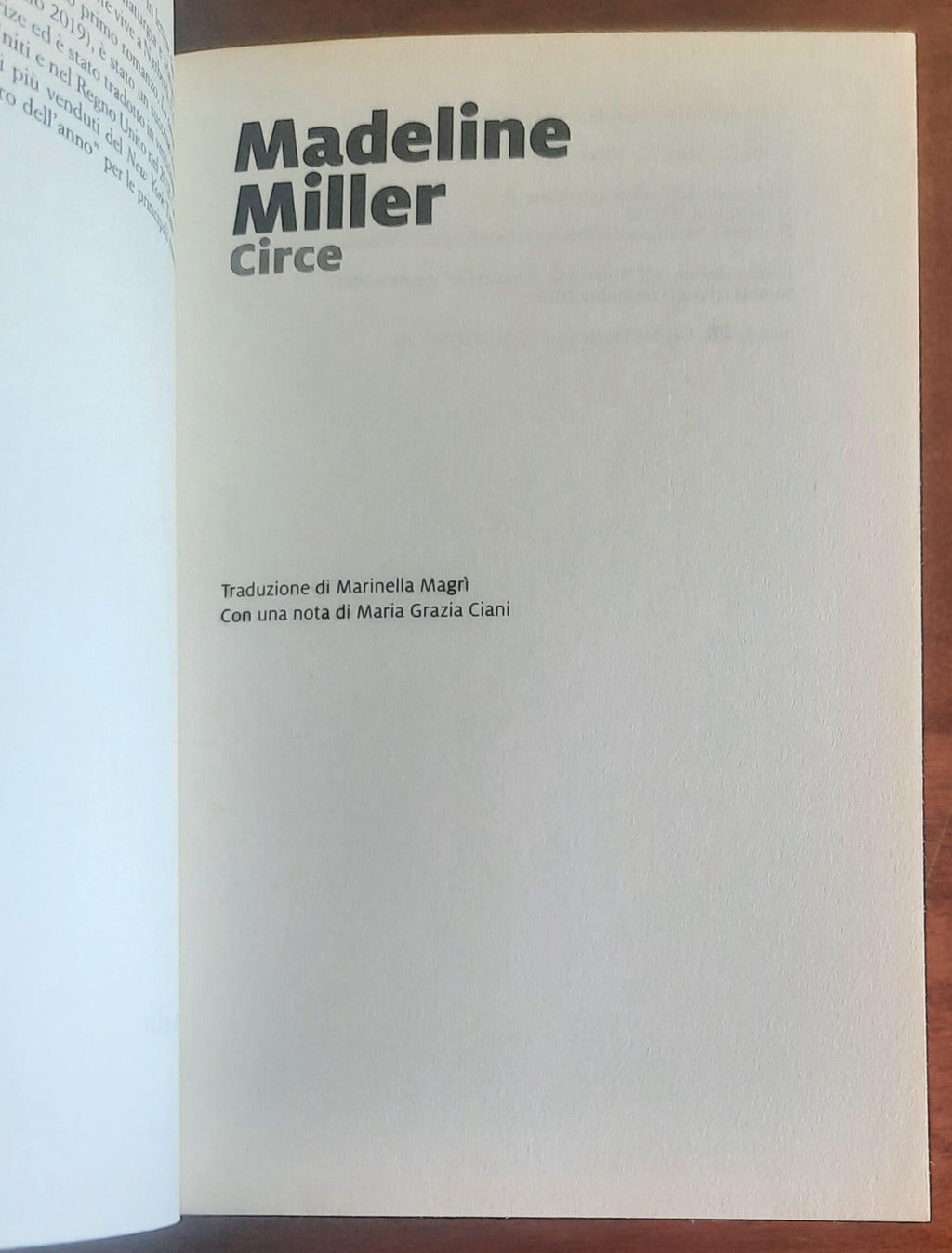 Circe - di Madeline Miller - Marsilio