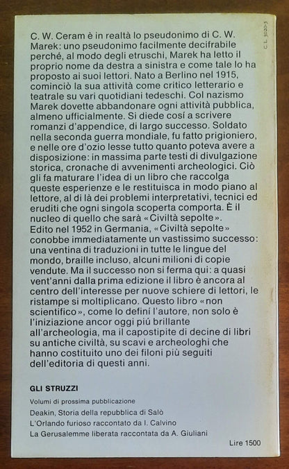 Civiltà sepolte. Il romanzo dell’archeologia - Einaudi (Gli Struzzi)