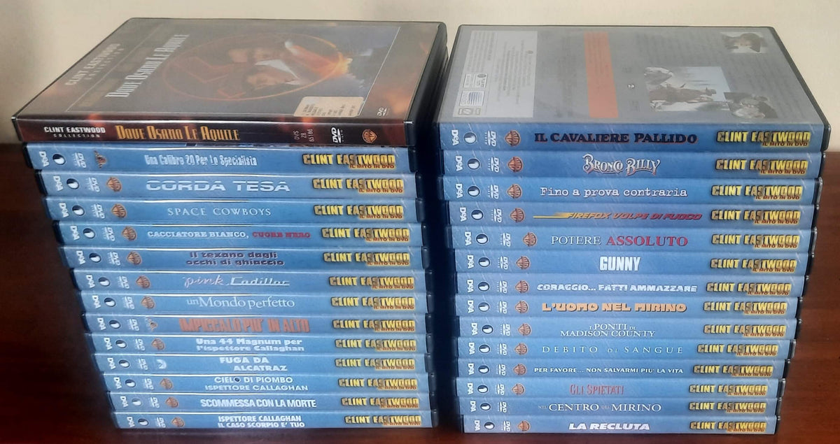 Clint Eastwood: 27 DVD De Agostini + 1 Warner Bros