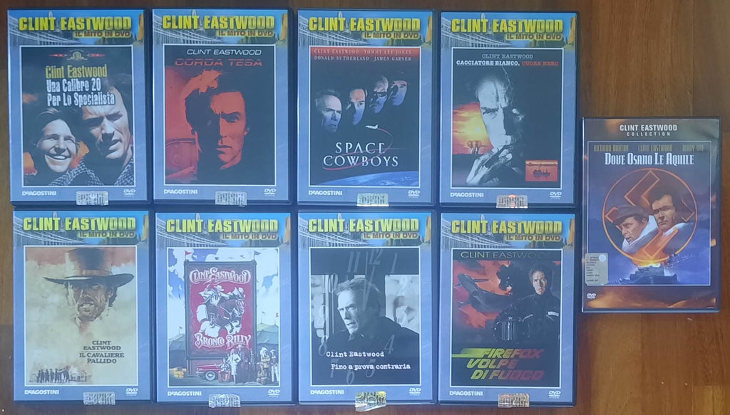 Clint Eastwood: 27 DVD De Agostini + 1 Warner Bros