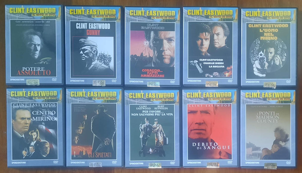 Clint Eastwood: 27 DVD De Agostini + 1 Warner Bros