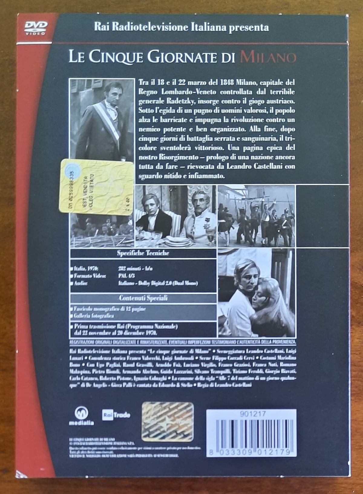 Cofanetto 2 DVD: Le cinque giornate di Milano
