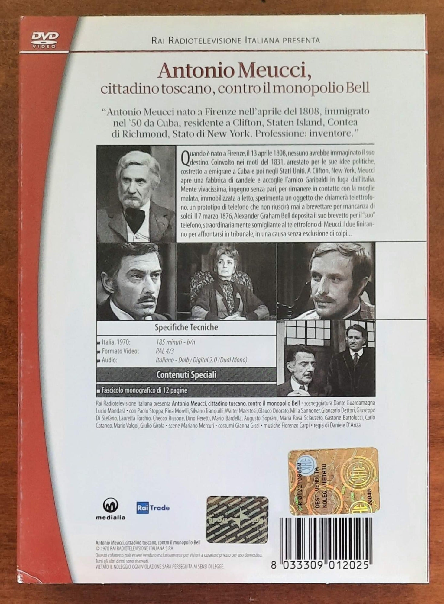 Cofanetto 3 DVD: Antonio Meucci, cittadino toscano, contro il monopolio Bell