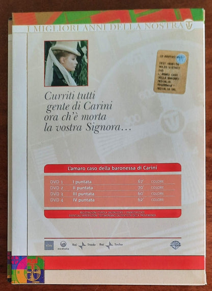 Cofanetto 4 DVD: L'amaro caso della baronessa di Carini - Rai Trade