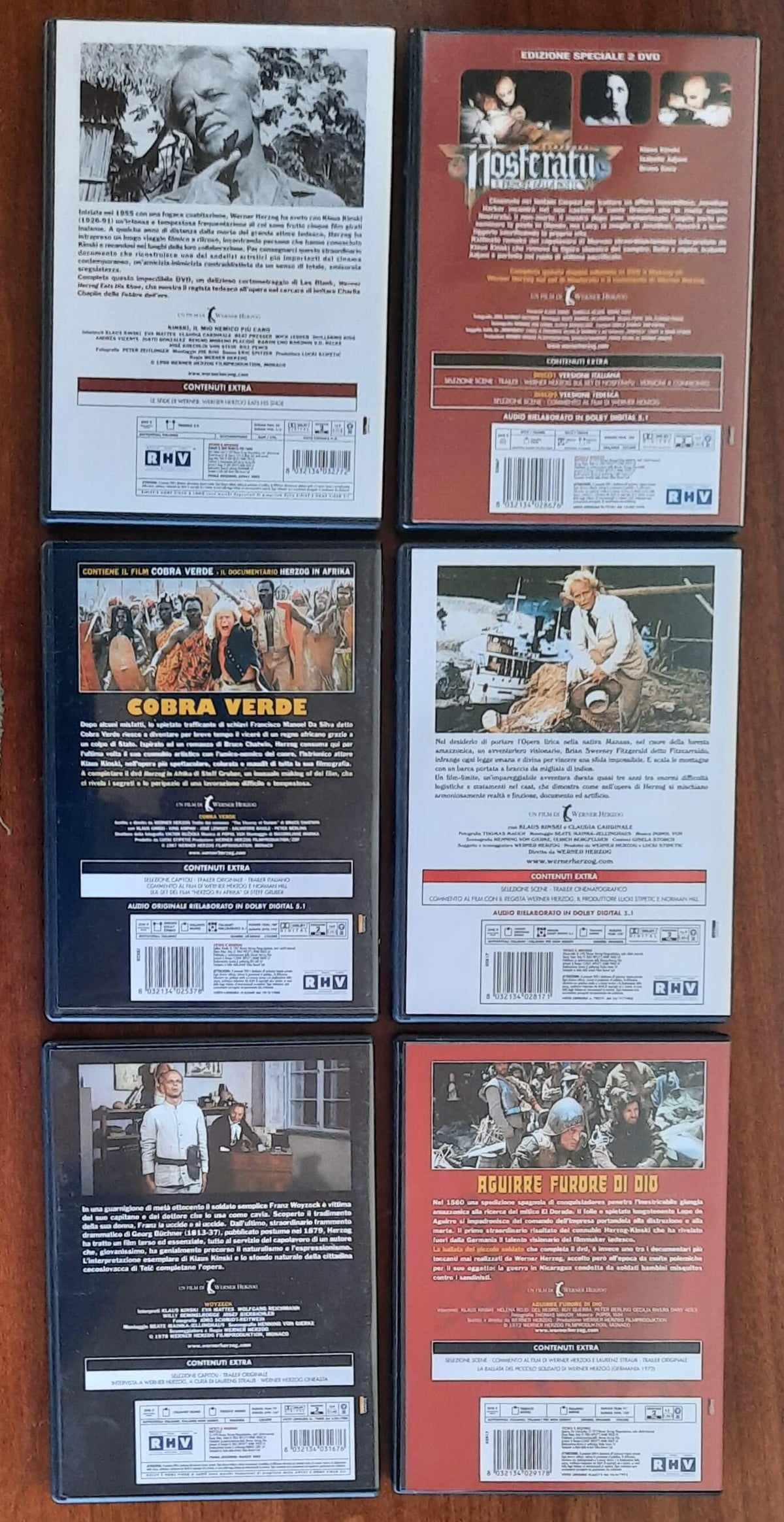 Cofanetto 6 DVD Herzog Kinski