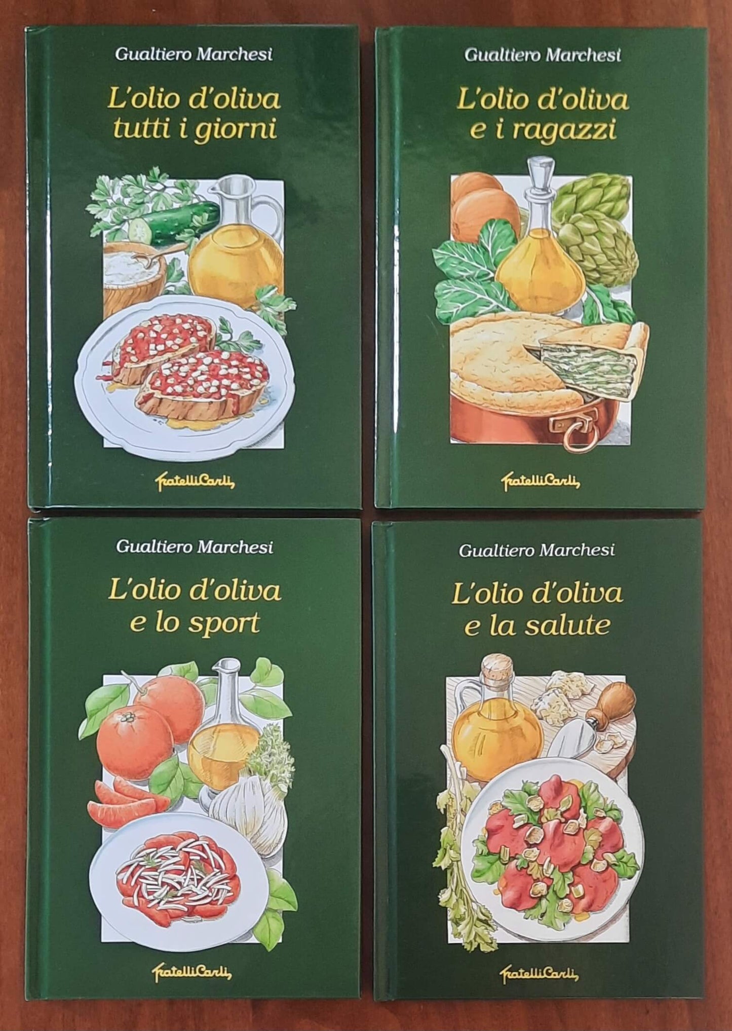 Cofanetto Fratelli Carli - 4 libri L’olio d’oliva tutti i giorni - De Agostini