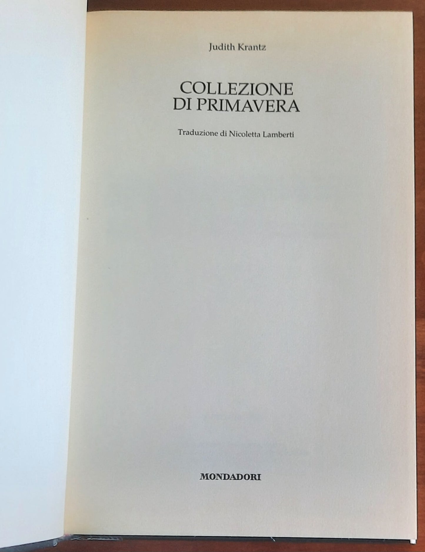 Collezione di primavera - di Judith Krantz - Mondadori