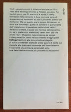 Colloqui con Mussolini - di Emil Ludwig - Mondadori Oscar
