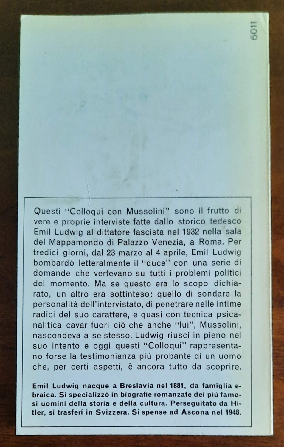 Colloqui con Mussolini - di Emil Ludwig