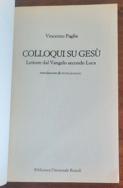 Colloqui su Gesù