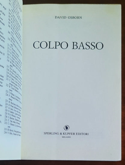 Colpo basso - di David Osborn - Sperling & Kupfer