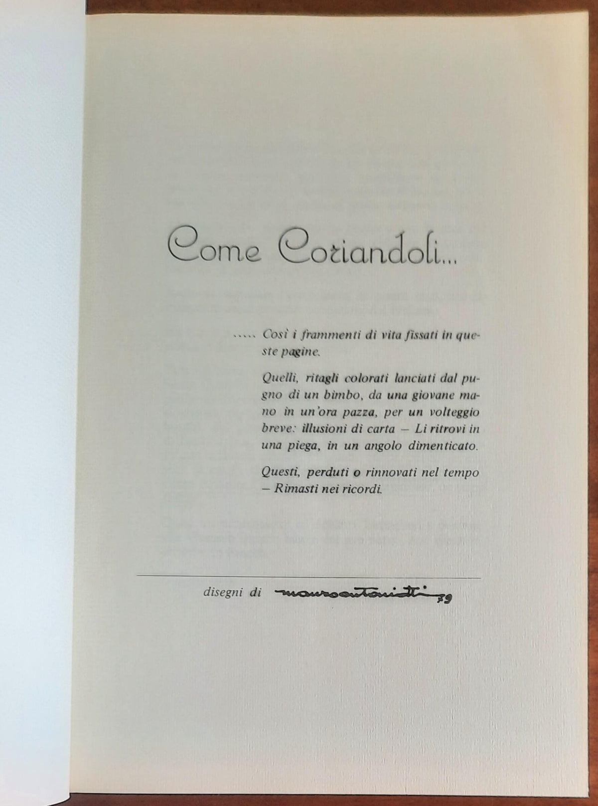 Come Coriandoli.... - di Anita Crovella - Litografia Giuseppe Fabbri