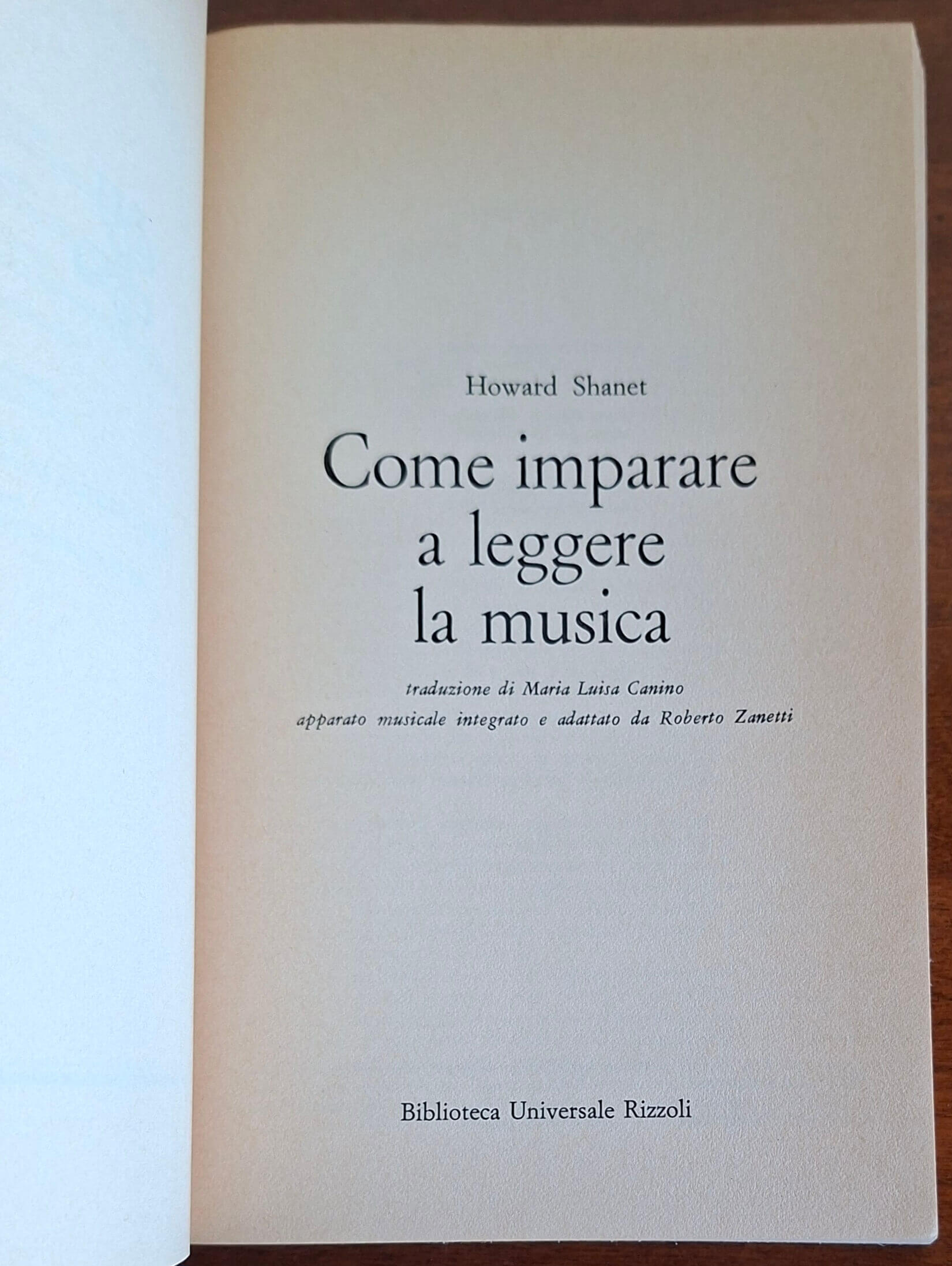 Come imparare a leggere la musica - Howard Shanet - B.U.R.