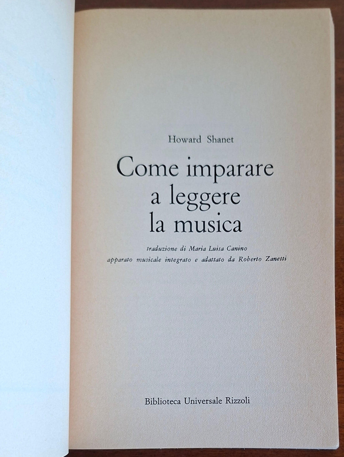 Come imparare a leggere la musica - Howard Shanet - B.U.R.