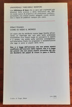 Come io vedo il mondo - di Albert Einstein