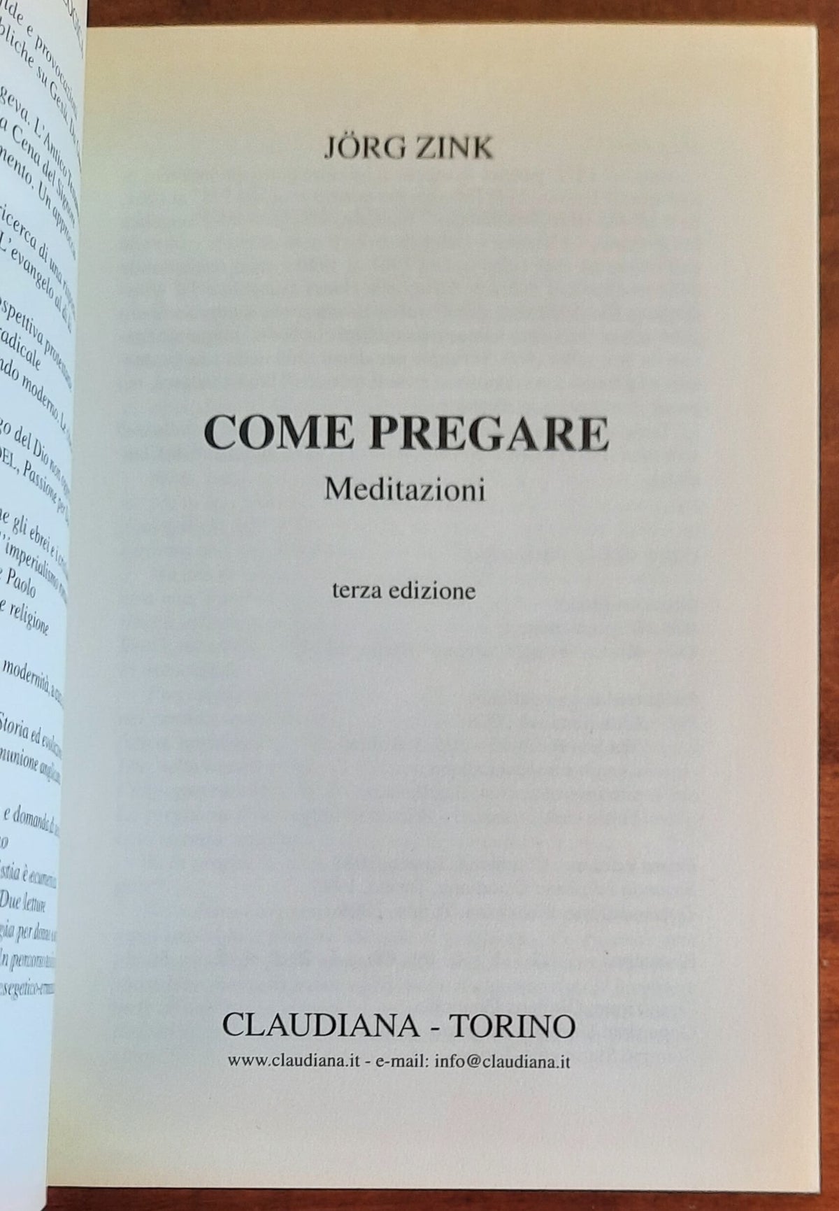 Come pregare. Meditazioni - Claudiana