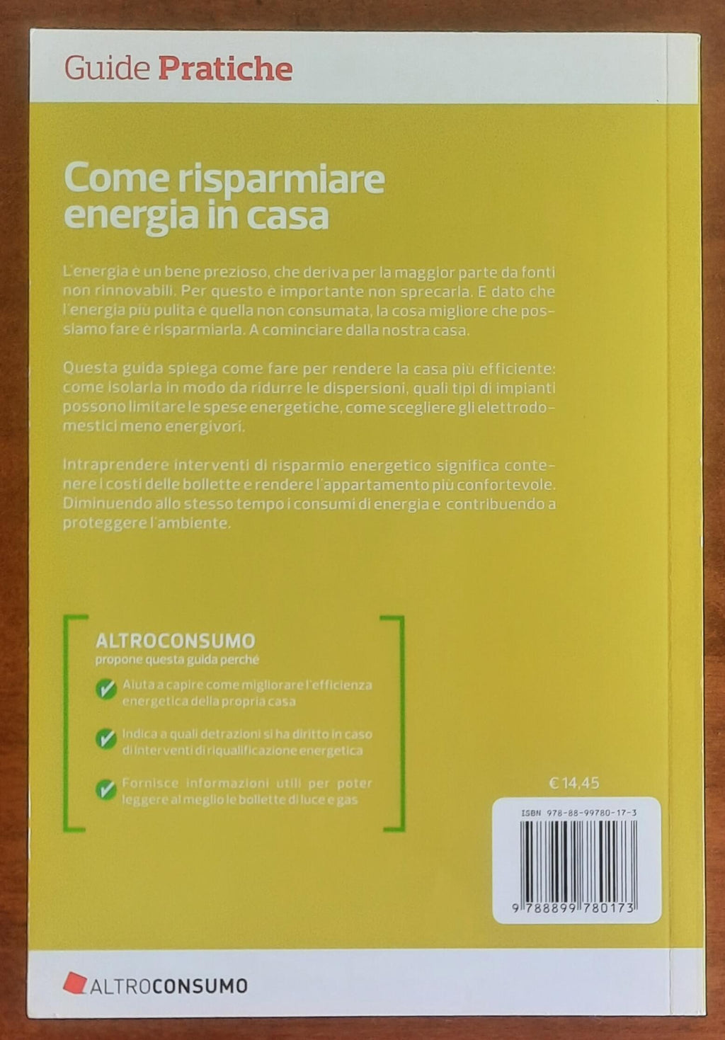 Come risparmiare energia in casa - Altroconsumo Nuove Edizioni