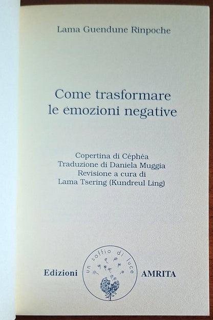 Come trasformare le emozioni negative - Edizioni Amrita