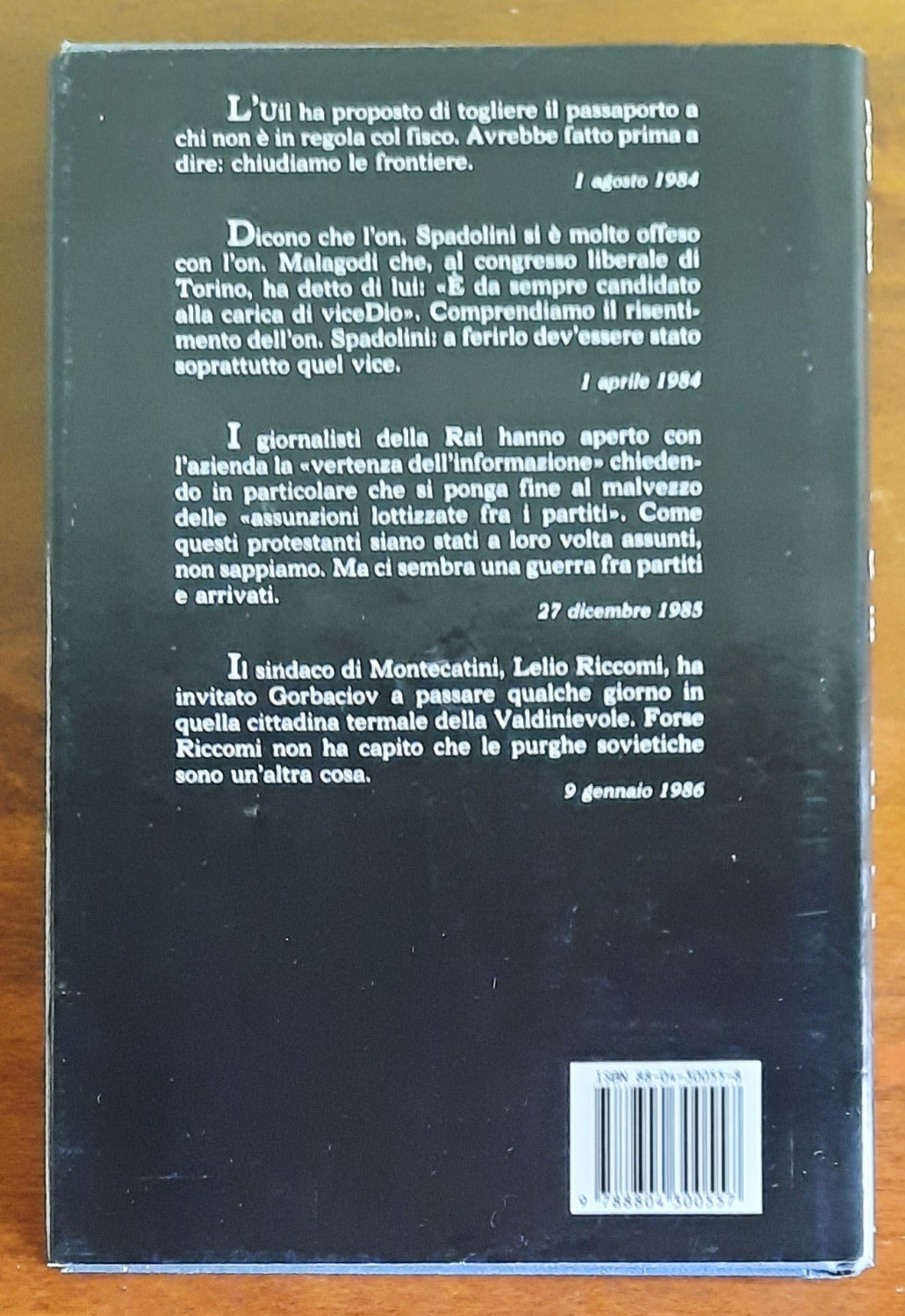 Controcorrente 1974-1986 - di Indro Montanelli - Libreria Biellese