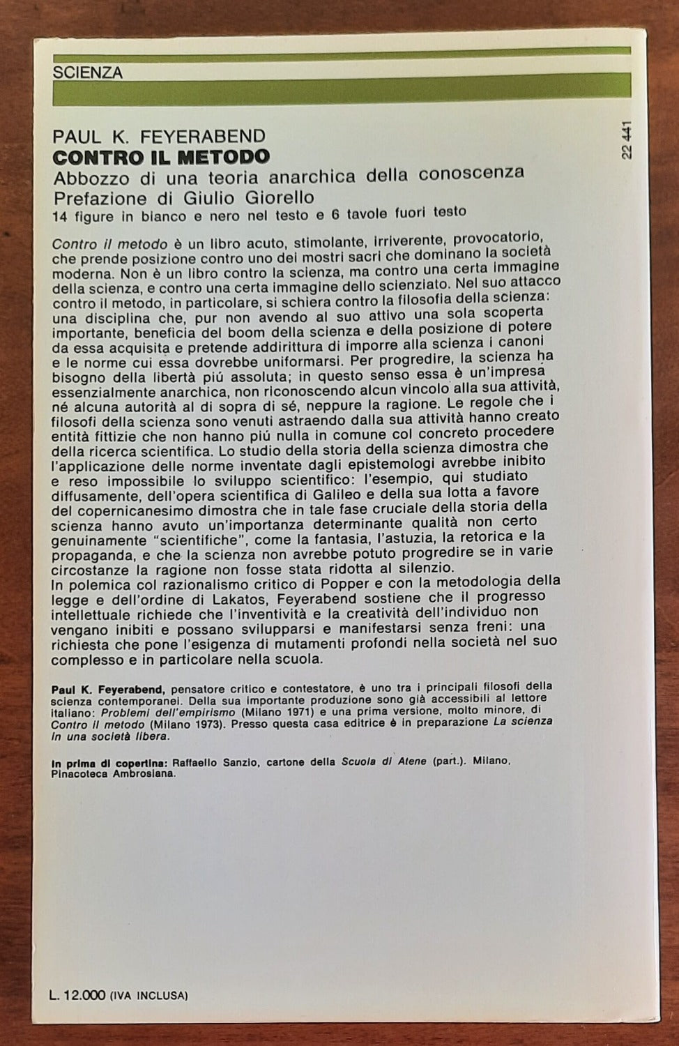 Contro il metodo. Abbozzo di una teoria anarchica della conoscenza