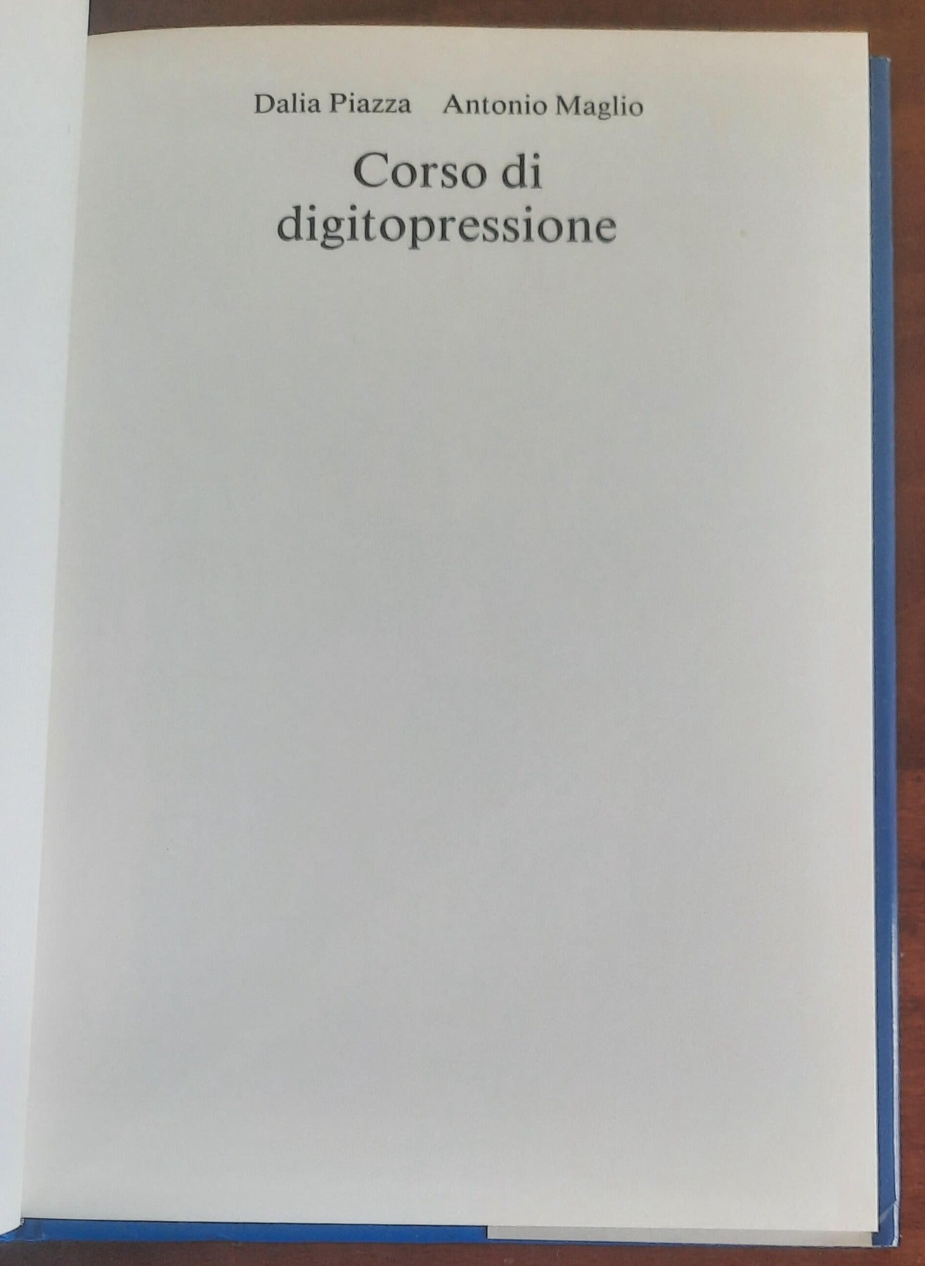 Corso di digitopressione - CDE - 1986