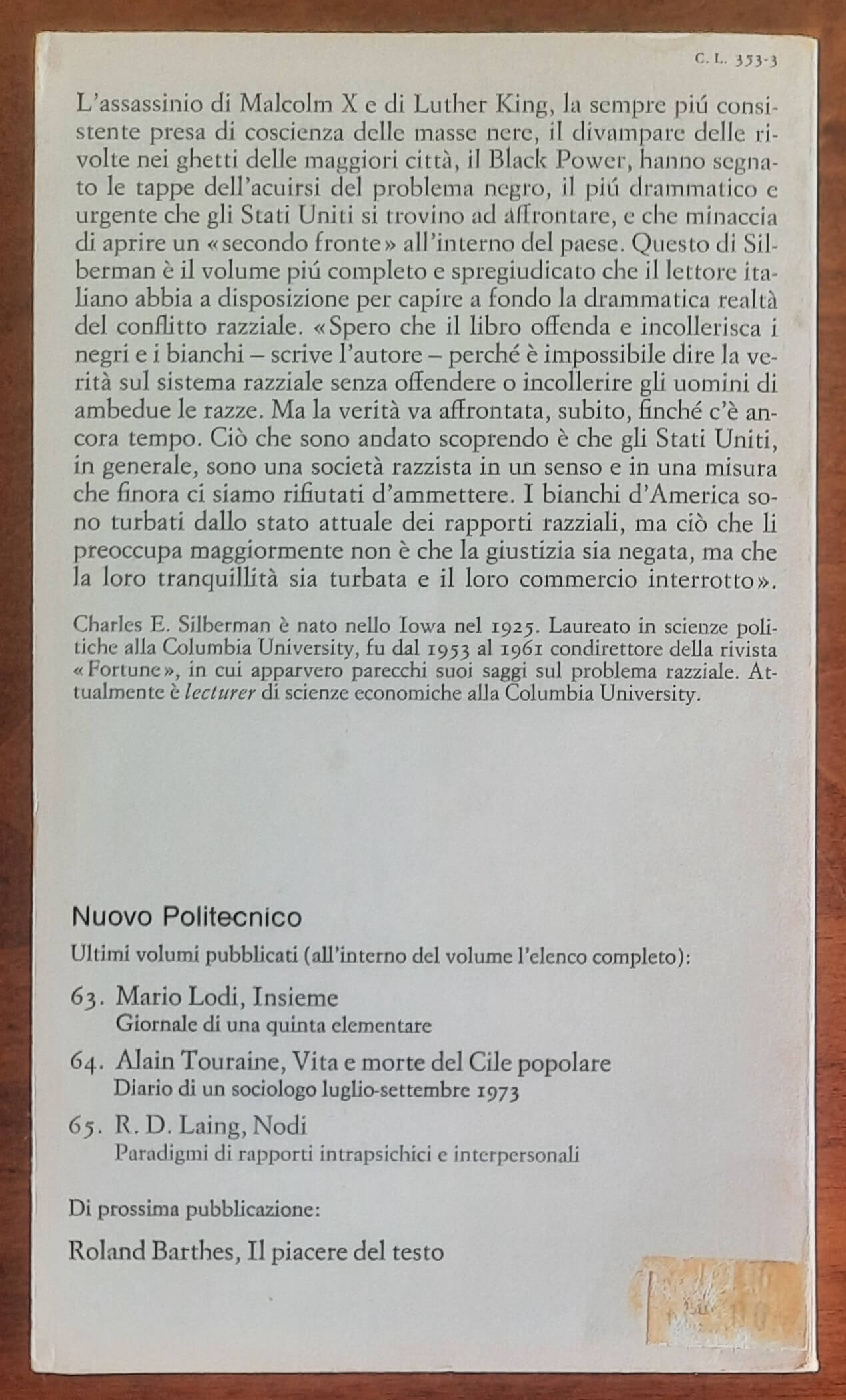 Crisi in bianco e nero. Il problema negro negli Stati Uniti