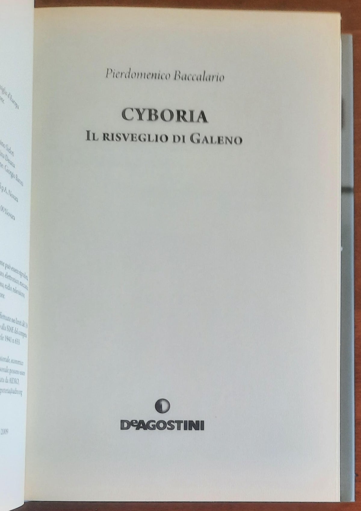 Cyboria. Il risveglio di Galeno - De Agostini