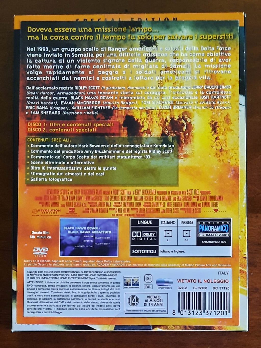 DVD: Black Hawk Down - di Ridley Scott - 2002 - Special Edition