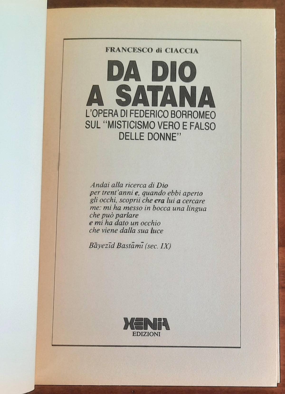 Da Dio a Satana. L’opera di Federico Borromeo sul Misiticismo vero e falso delle donne