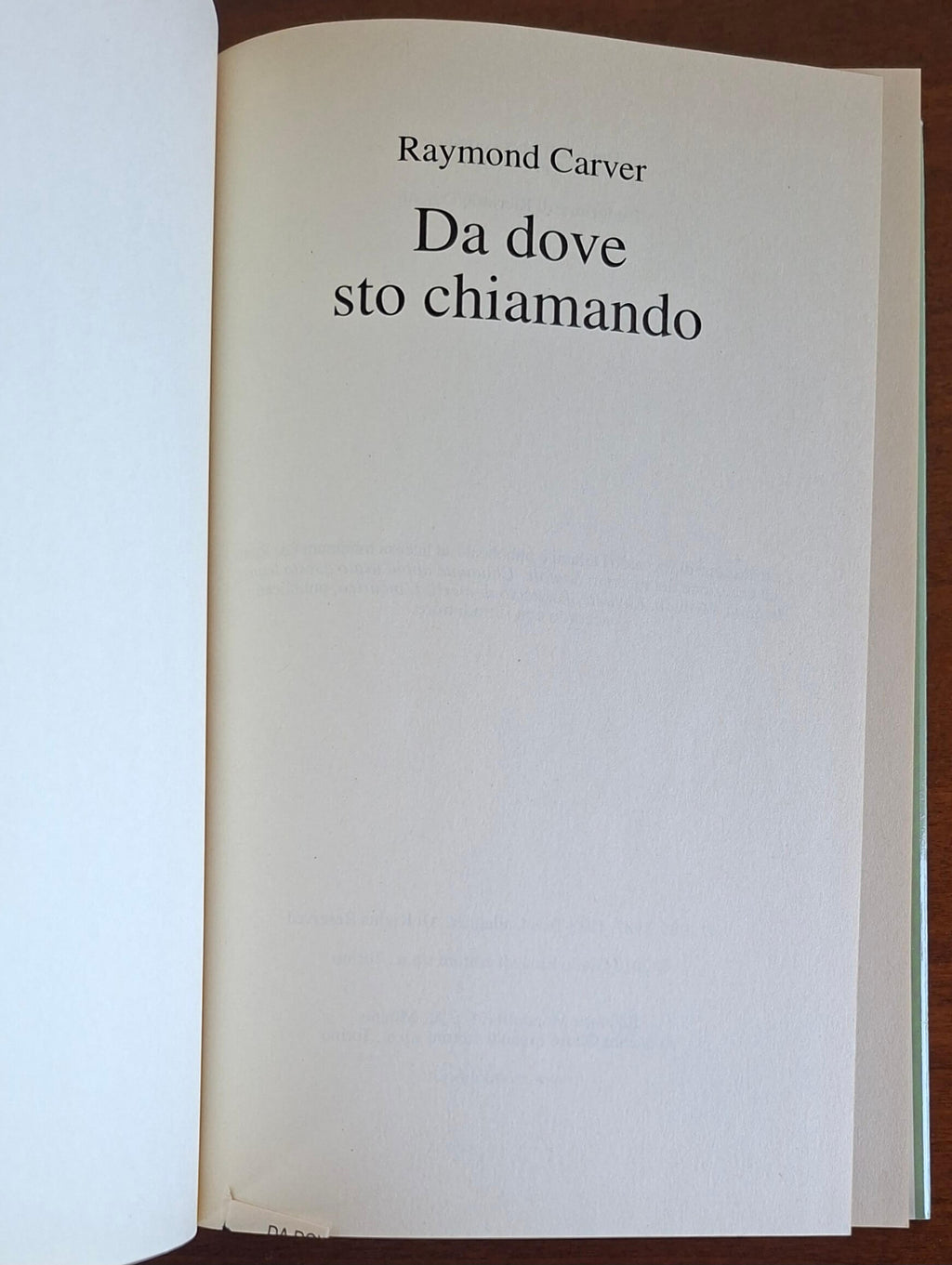 Da dove sto chiamando - di Raymond Carver - Mondolibri