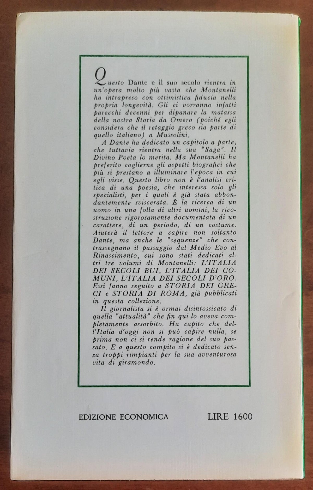 Dante e il suo secolo - di Indro Montanelli - Rizzoli