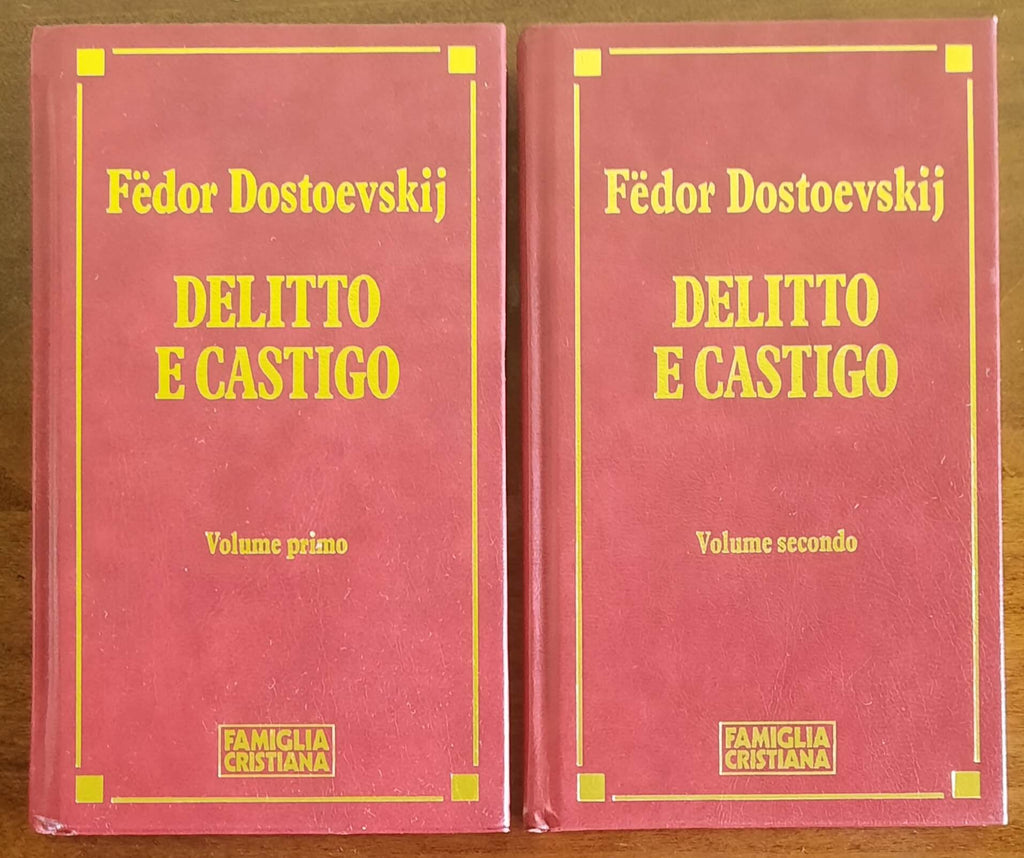 Delitto e castigo - di Fedor Dostoevskij - 2 vol. - Famiglia Cristiana