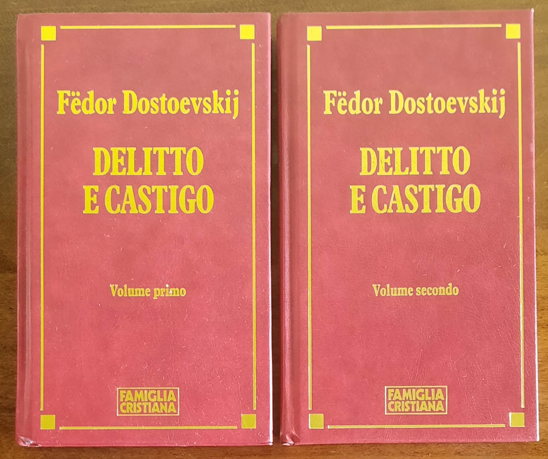 Delitto e castigo - di Fedor Dostoevskij - 2 vol. - Famiglia Cristiana