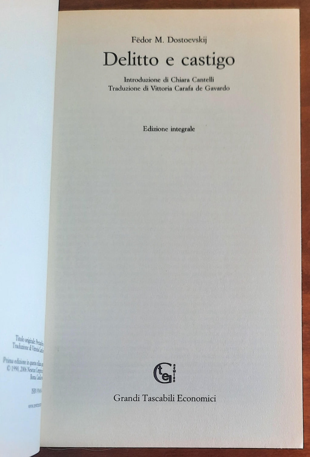 Delitto e castigo - di Fedor Michajlovic Dostoevskij