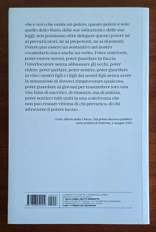 Delitto imperfetto. Il generale, la mafia, la società italiana - Cds