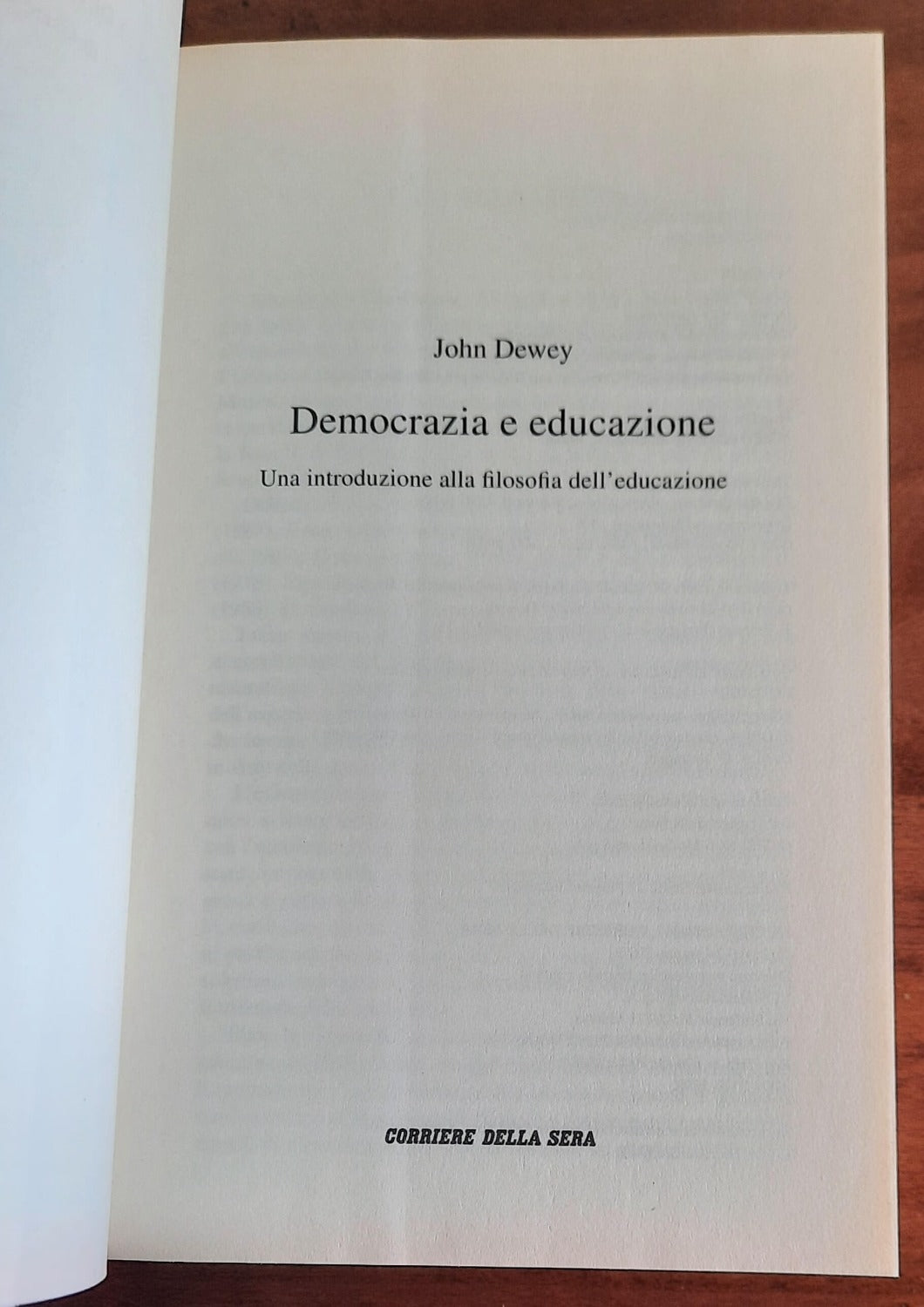 Democrazia e educazione. Una introduzione alla filosofia dell’educazione