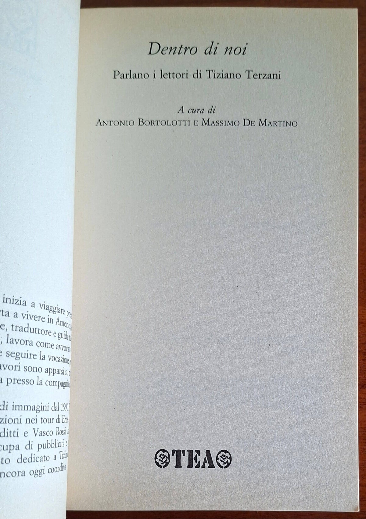 Dentro di noi. Parlano i lettori di Tiziano Terzani - TEA
