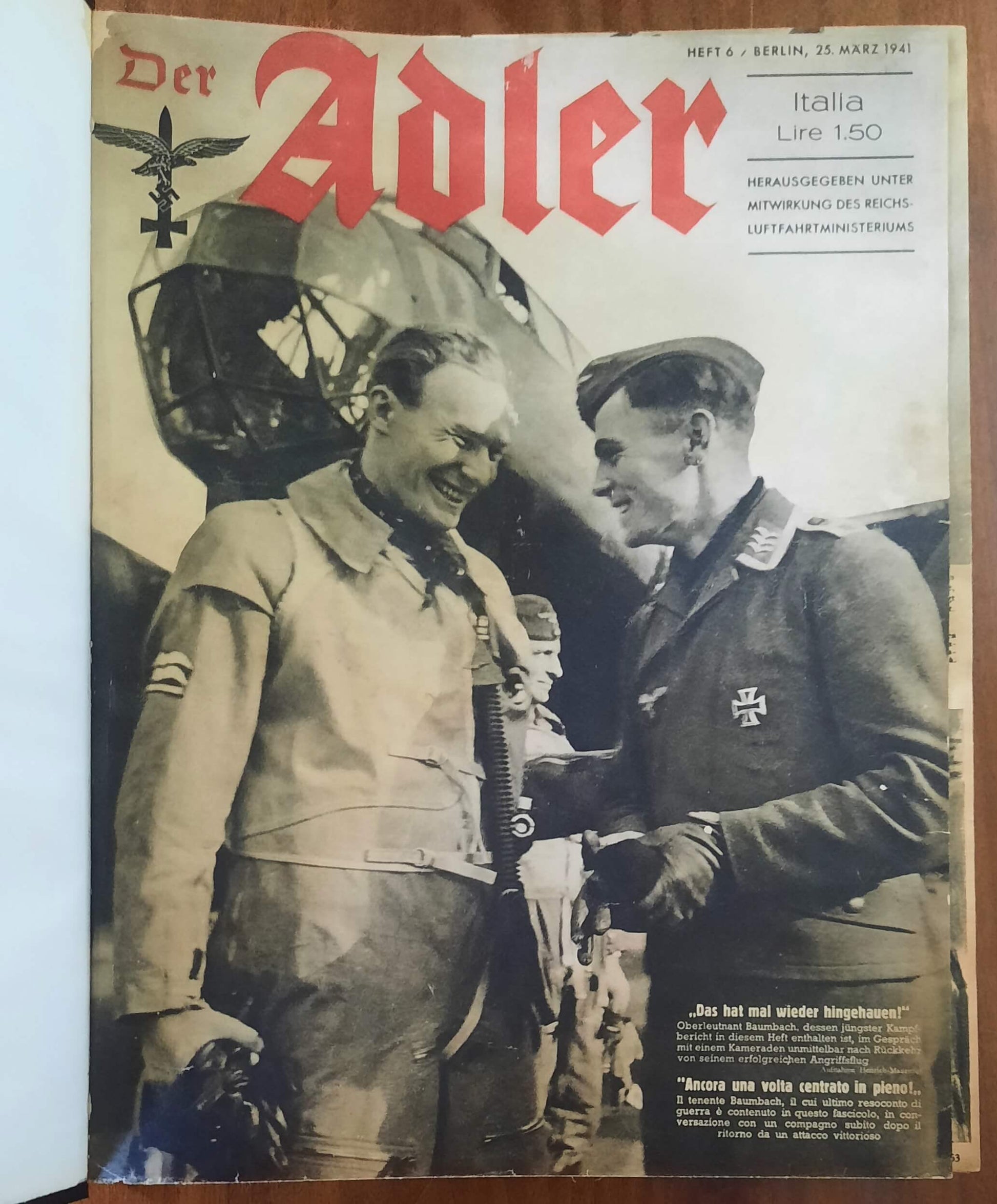 Der Adler - 43 riviste - Ministero Germanico Dell’Aeronautica