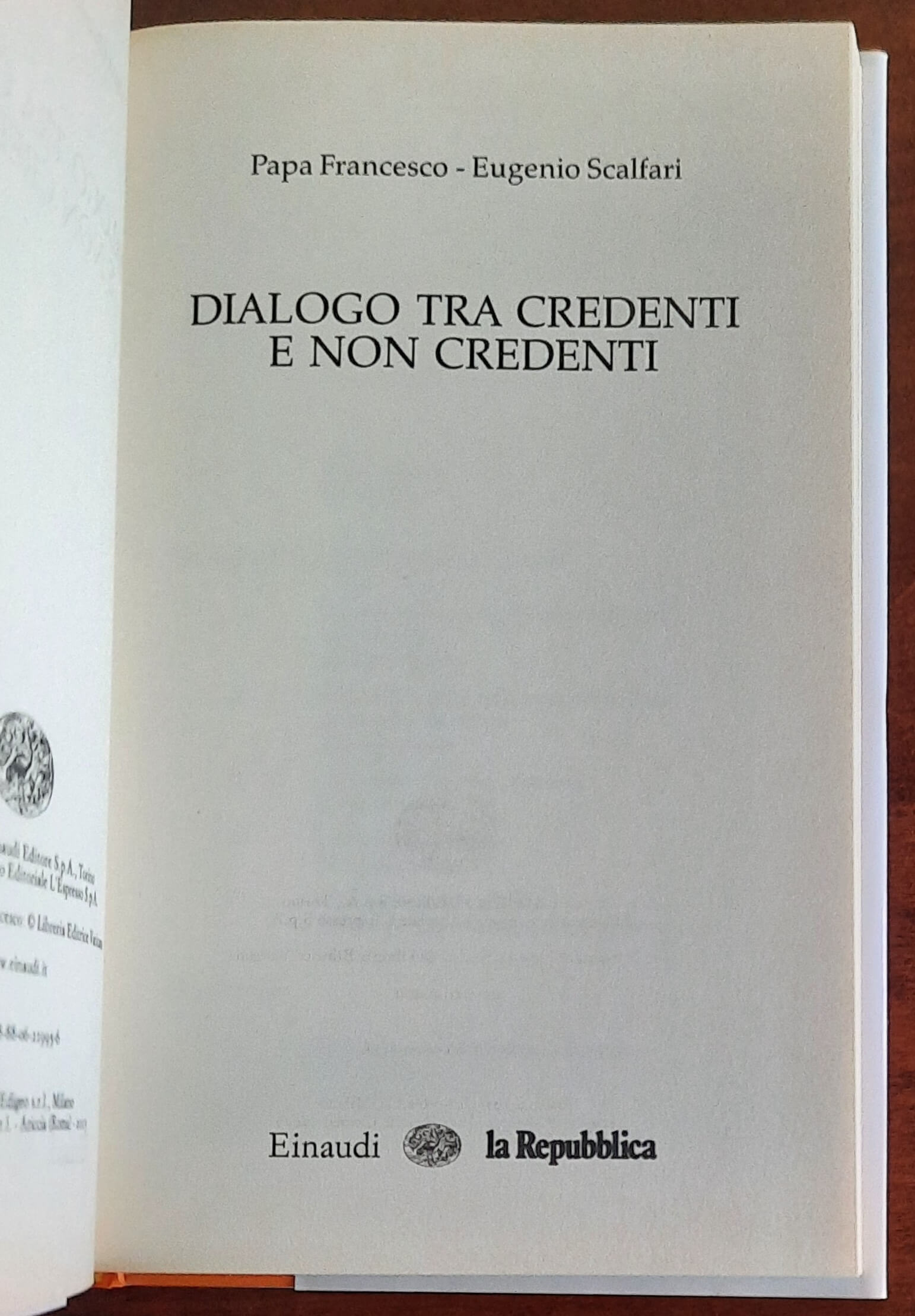 Dialogo tra credenti e non credenti - Einaudi - La Repubblica