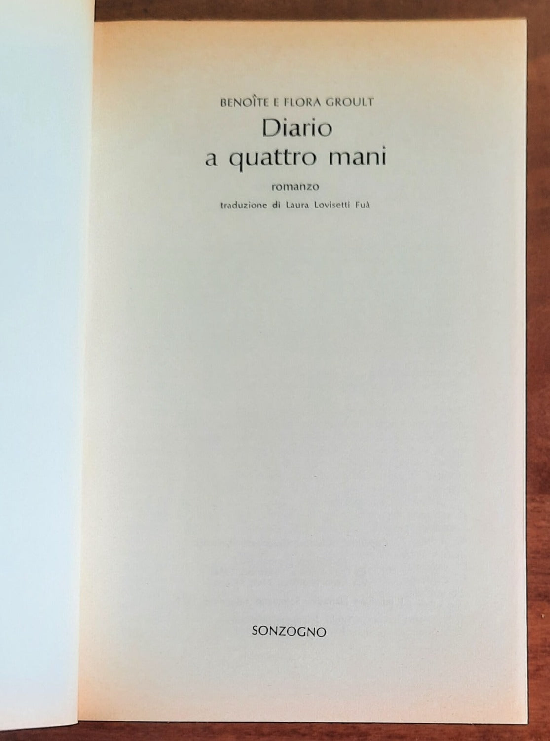 Diario a quattro mani - Sonzogno - 1974