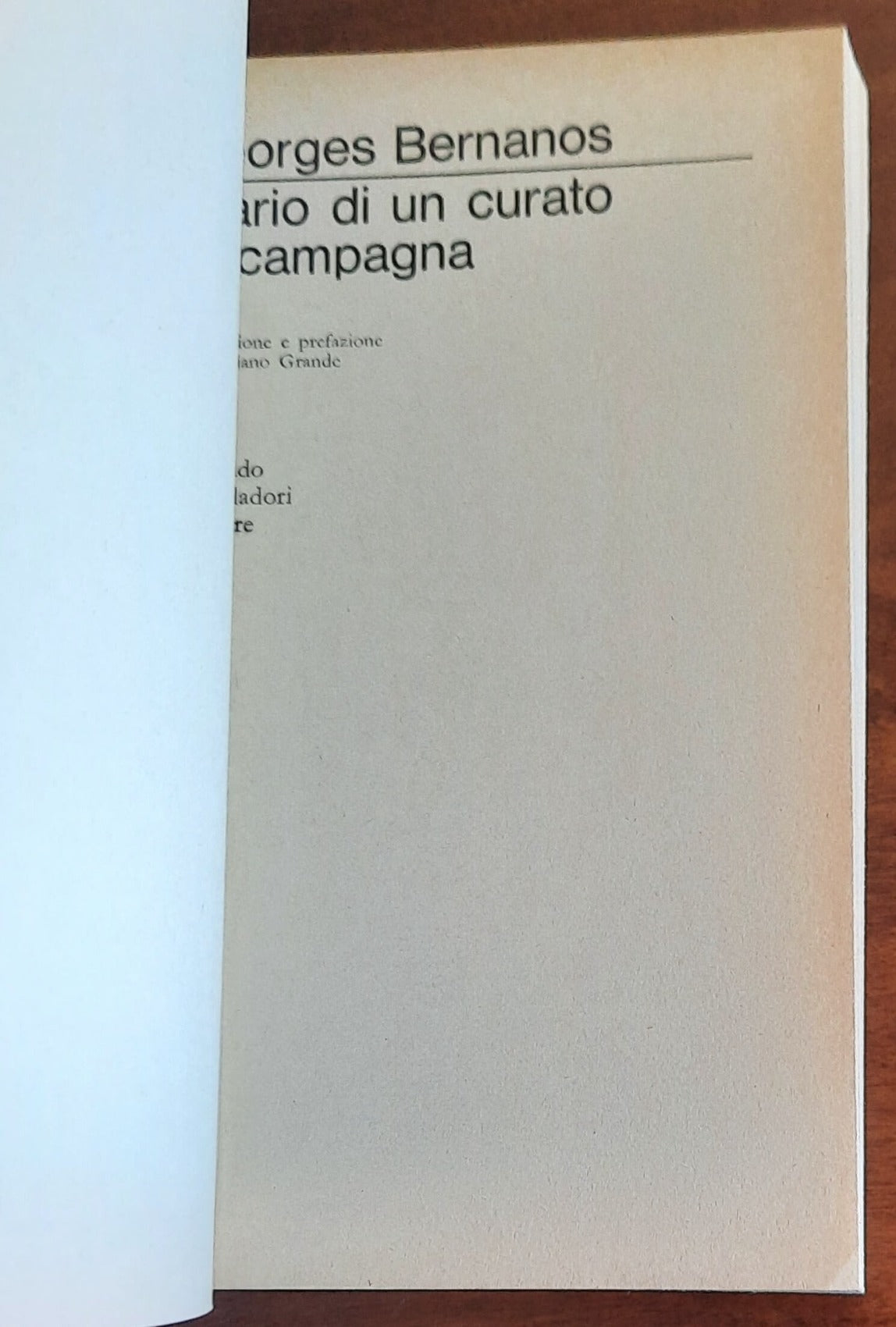 Diario di un curato di campagna - di Georges Bernanos - Mondadori
