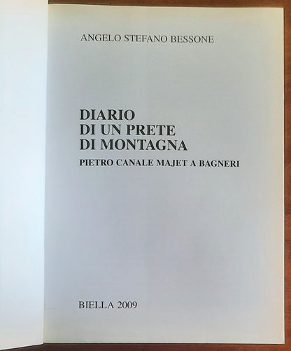 Diario di un prete di montagna. Pietro Canale Majet a Bagneri