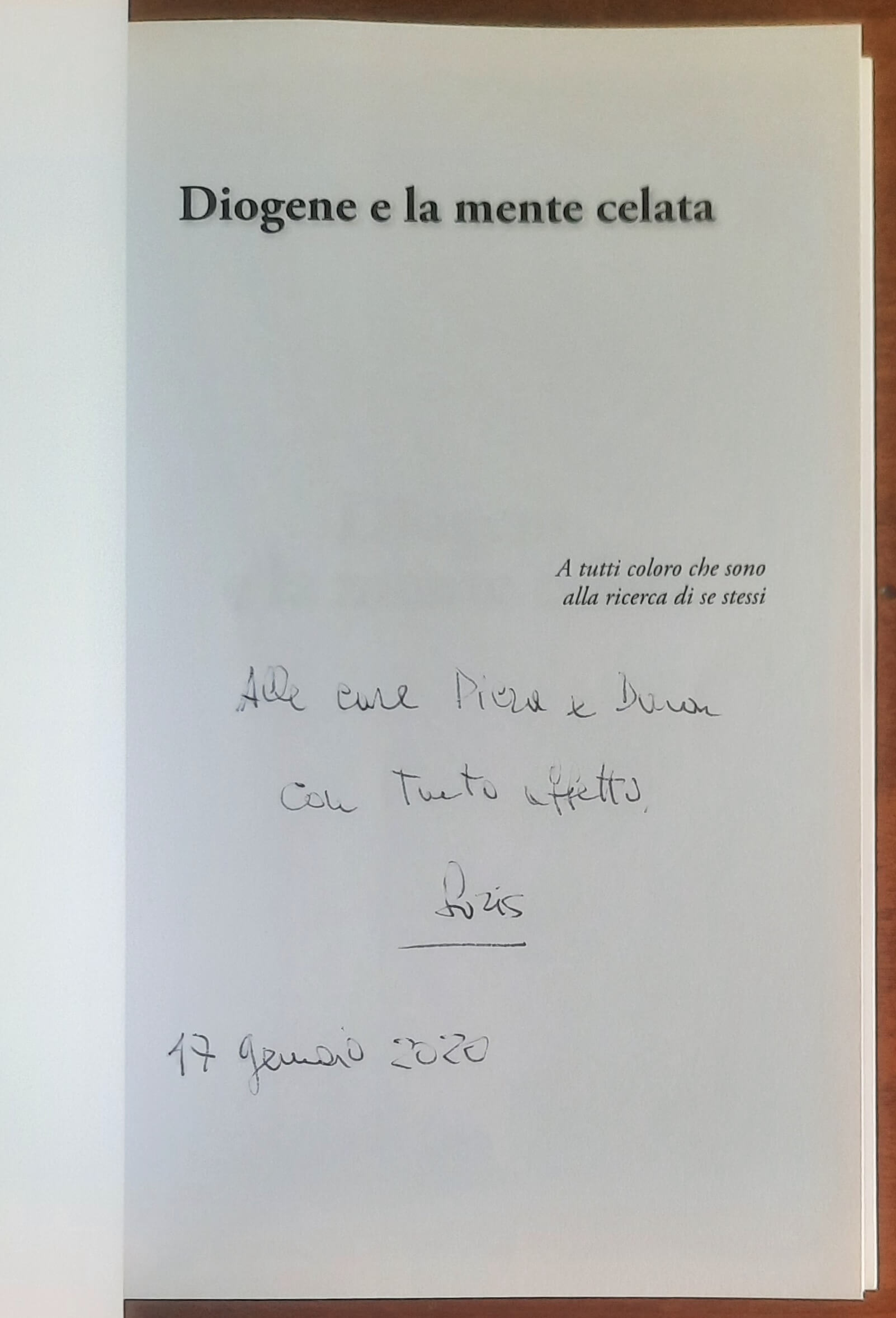 Diogene e la mente celata - di Loris Mauro - Hever Edizioni