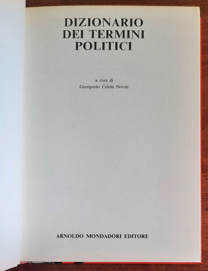 Dizionario dei termini politici - Mondadori