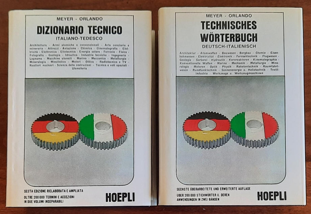 Dizionario tecnico italiano-tedesco e Deutsch-Italienisch - 2 vol. - Hoepli