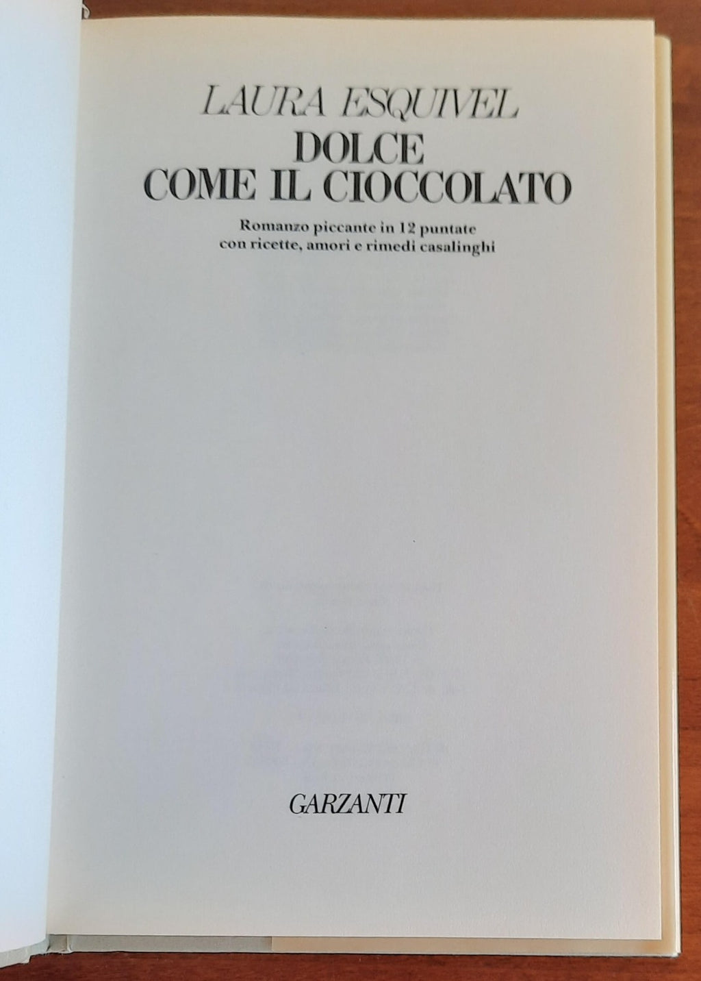 Dolce come il cioccolato - Garzanti - Libreria Biellese