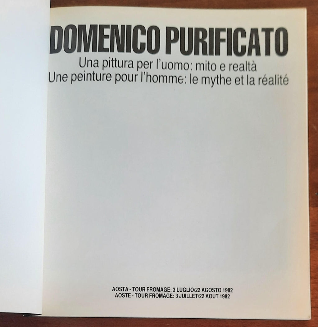 Domenico Purificato. Una pittura per l’uomo: mito e realtà